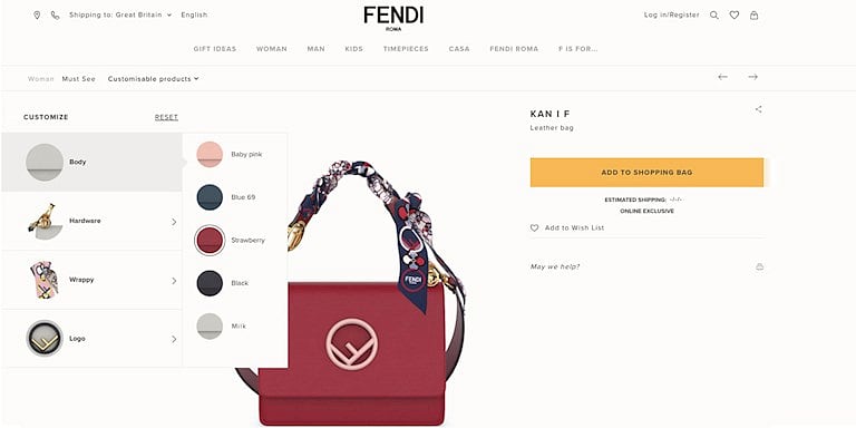 FENDI, FARFETCH İLE BERABER KİŞİSELLEŞTİRME PROGRAMI ÇIKARIYOR