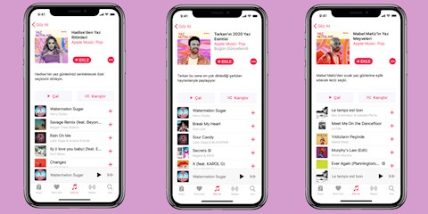 TÜRKİYE’NİN STARLARINDAN YAZA ÖZEL LİSTELER APPLE MUSIC'TE