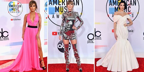 AMERİKAN MÜZİK ÖDÜLLERİ KIRMIZI HALI GÖRÜNÜMLERİ