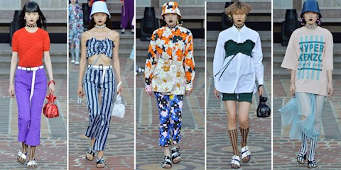 KENZO SADECE ASYALI MODELLERLE PODYUMDA