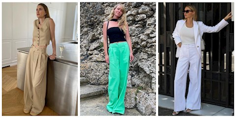 RAHAT BİR YAZ İÇİN GENİŞ PAÇA PANTOLONLAR