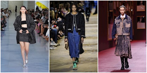 MİNİDEN MAKSİYE DENİM ETEKLER