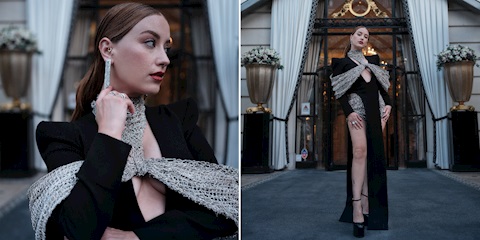 Hazal Kaya, Lancôme x Louvre Koleksiyonu'nun Özel Gecesinde