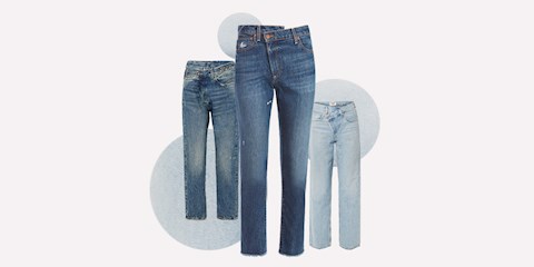 JEAN'DE ASİMETRİK BEL DETAYI