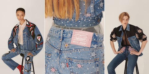  İKONİK DENİMLERE YENİ HAYAT: LEVI’S İŞ BİRLİĞİ İLE UPCYCLED BY MIU MIU