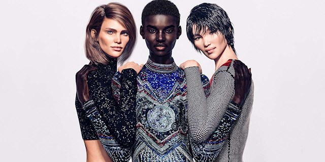 BALMAIN’İN SANAL SÜPER MODELLERİ