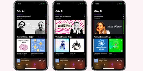 BAYRAMI APPLE POSCAST'LERİ GEÇİRMEYE NE DERSİNİZ?