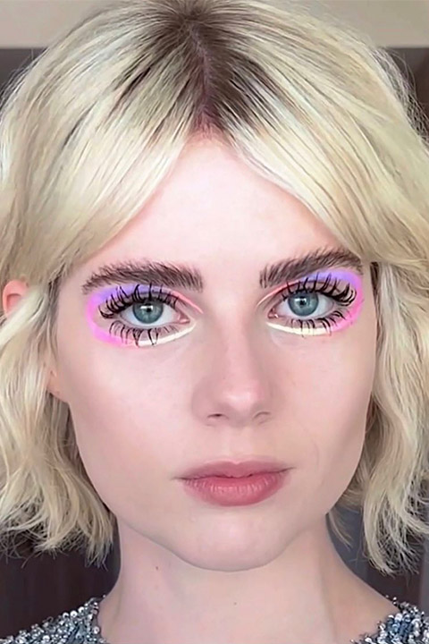 WE ARE INSPIRED BY THE MAKEUP STYLES OF Celebrities: COLORED EYELINER