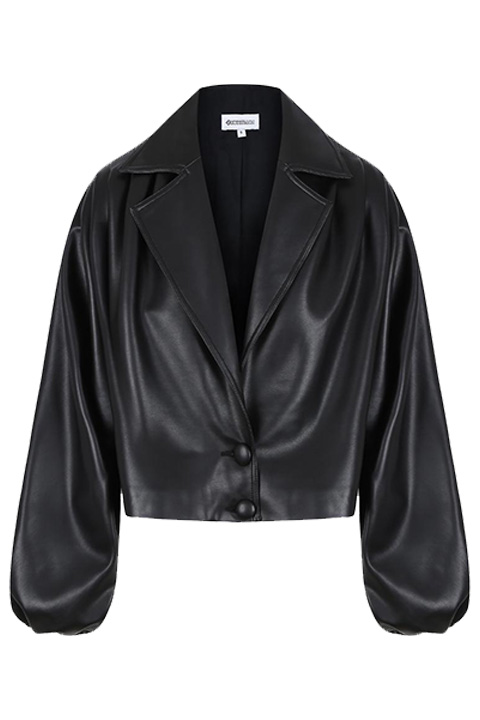 90'S MODE: LEATHER BLAZER JACKETS