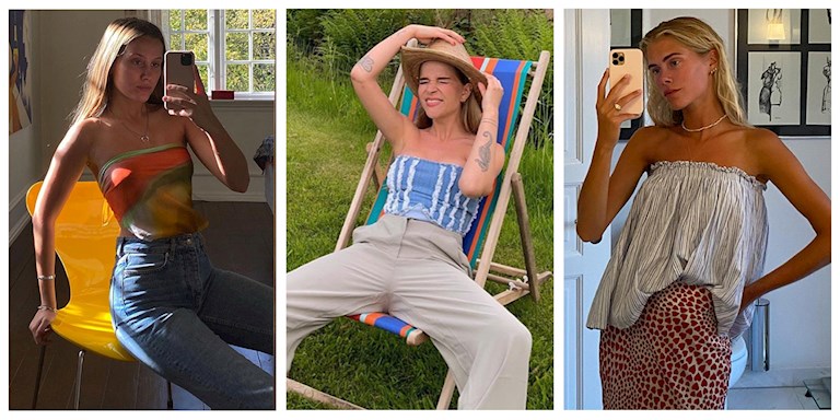 MODA RETROSUNDA BU SEZON: STRAPLEZ BLUZLAR
