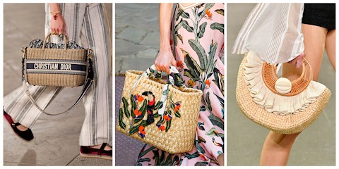 PLAJDA VE ŞEHİRDE: HASIR ÇANTALAR