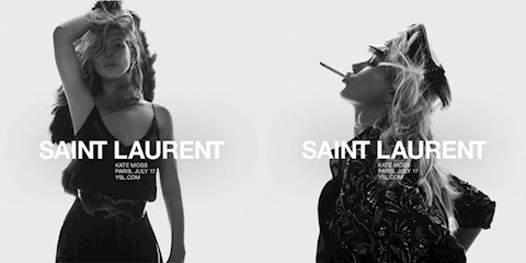KATE MOSS SAINT LAURENT’IN YÜZÜ OLDU