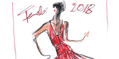 FENDI/ KASIA SMUTNIAK'A ÖZEL ECO-AGE ELBİSE TASARLADI