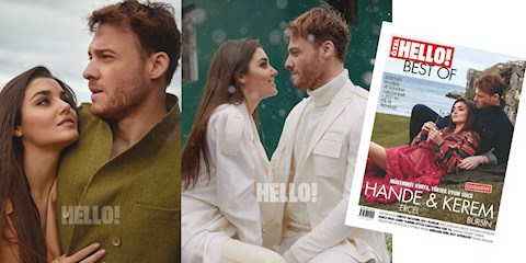 SEVİLEN DİZİ ÇİFTİ HANDE ERÇEL VE KEREM BÜRSİN BEST OF HELLO! KAPAĞINDA