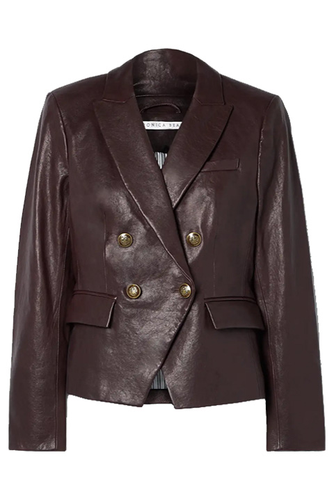 90'S MODE: LEATHER BLAZER JACKETS