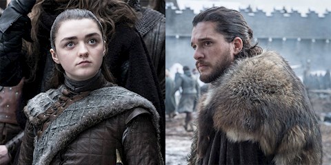 JON SNOW VE ARYA STARK YENİDEN BULUŞTU
