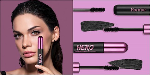 SÜPER HACİM VE KIVRIM ETKİSİ: FLORMAR HERO VOLUME & CURL MASCARA 