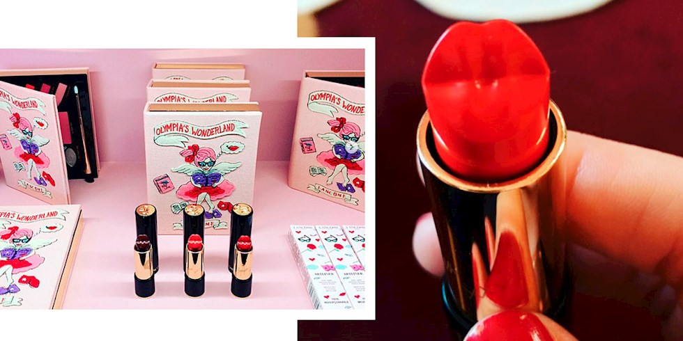 Olympia Le Tan Lancome işbirliğine öpücükler