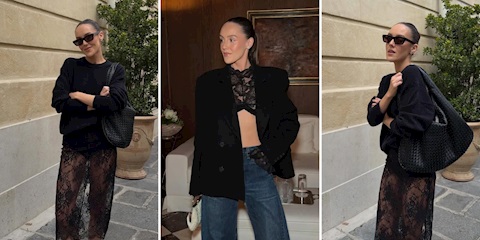 Sokak Stiline Dantel Efekti