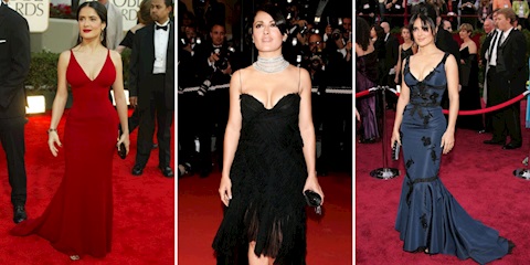 Salma Hayek'in 2000'lerden Unutulmaz Kırmızı Halı Stilleri