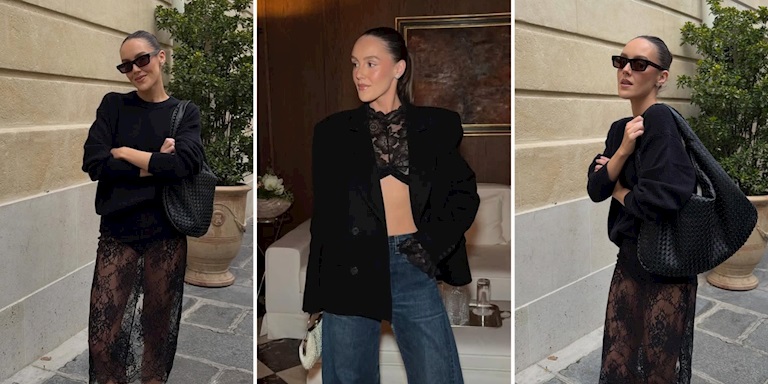 Sokak Stiline Dantel Efekti